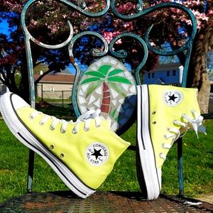 Converse sneakers new in box  high top Zitron Yellow women's size 8